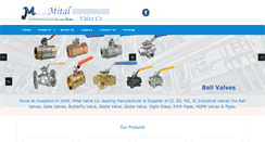 Desktop Screenshot of mitalvalve.com